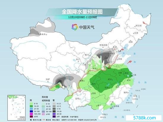 在冷空气的接连影响下周日起中东部或迎大范围雨雪天气  我国中东部地区降水非凡的天气式样将迎来换取