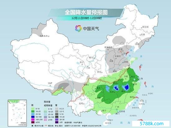 在冷空气的接连影响下周日起中东部或迎大范围雨雪天气  我国中东部地区降水非凡的天气式样将迎来换取